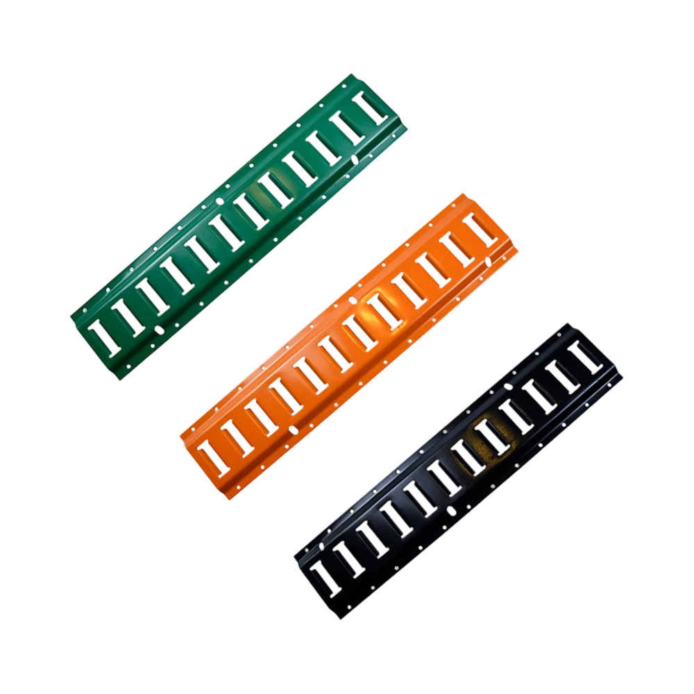 彩色粉末喷涂卧式螺栓固定E型轨道（适用于拖车及货运卡车）