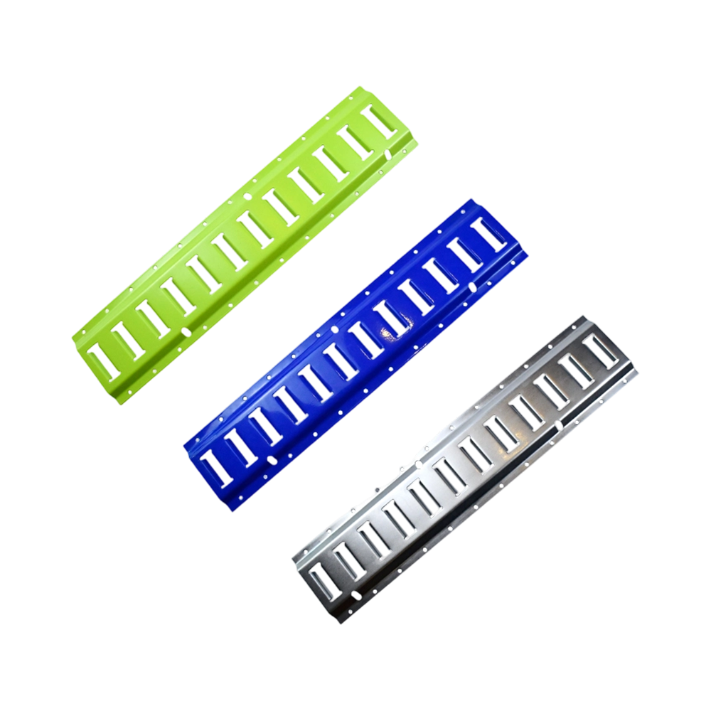 彩色粉末喷涂卧式螺栓固定E型轨道（适用于拖车及货运卡车）