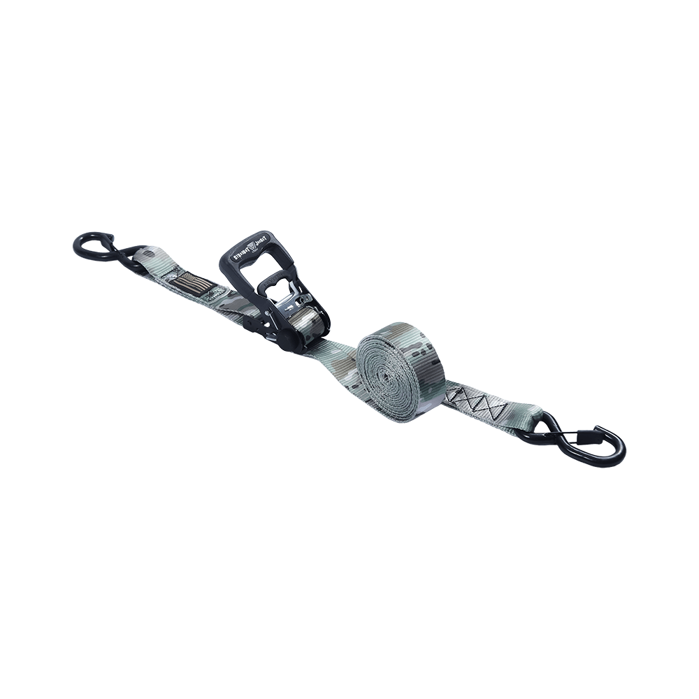 迷彩色橡胶棘轮手柄 船用/车载/ATV车顶架捆绑带