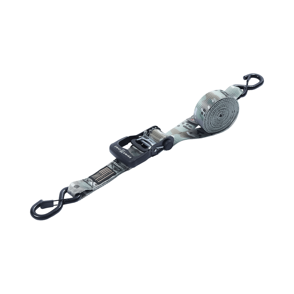 迷彩色橡胶棘轮手柄 船用/车载/ATV车顶架捆绑带