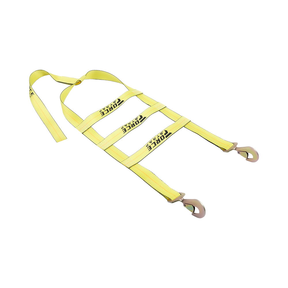 2英寸拖车篮式绑带 可调节双拖车轮网