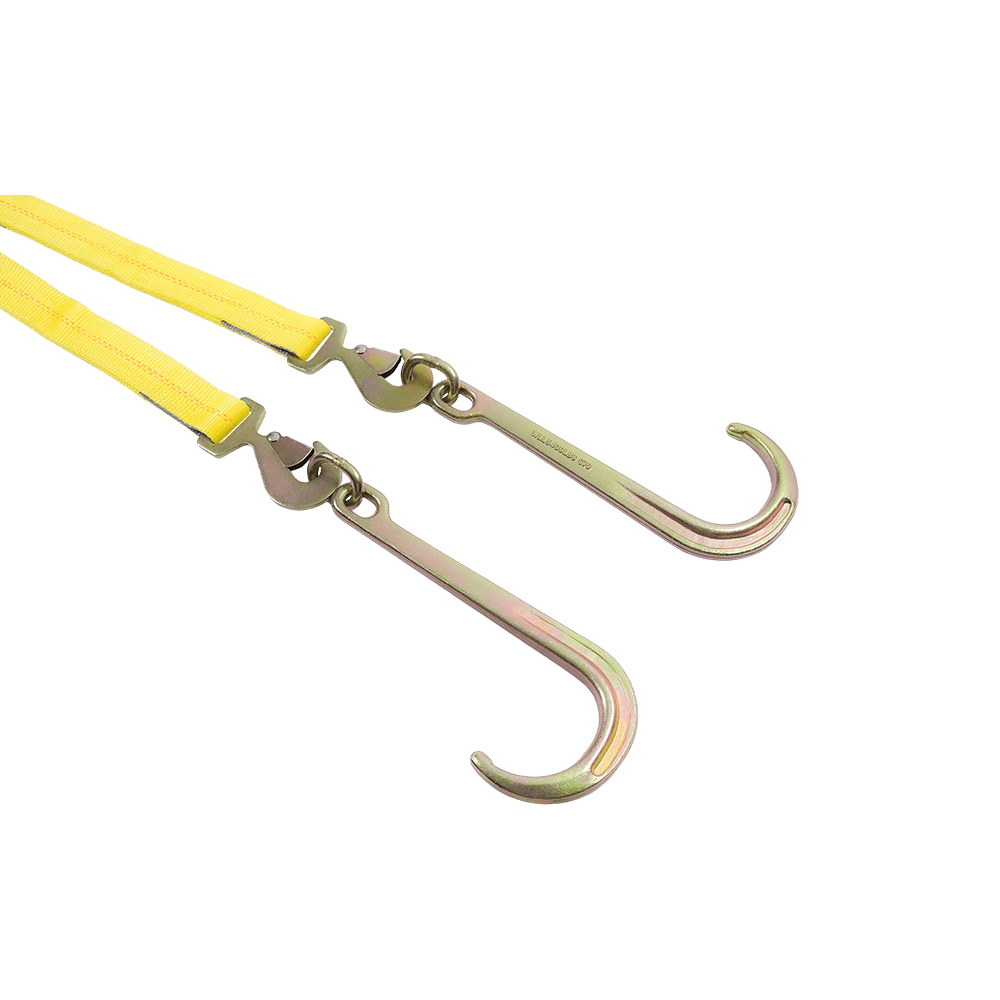 拖车用棘轮J型钩V型绑带（RTJ多点挂钩款）