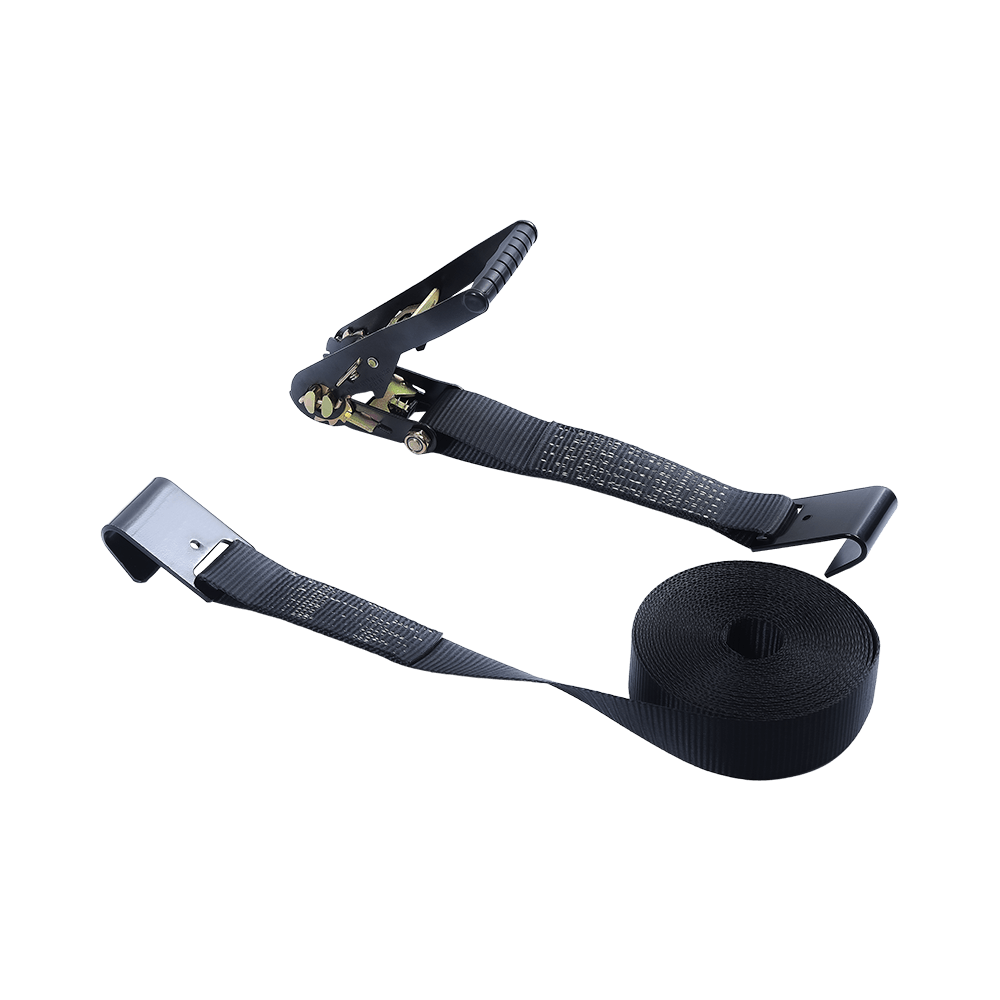 2英寸黑色电泳棘轮绑带（配扁平钩）